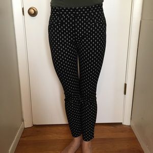 Gap patterned skinny pants, ankle length